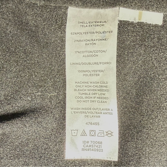 LOFT Tweed Button Shift Dress Black White Detail Short Sleeve Classic 6 - Picture 6 of 9